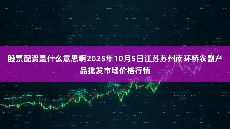 股票配资是什么意思啊2025年10月5日江苏苏州南环桥农副产品批发市场价格行情