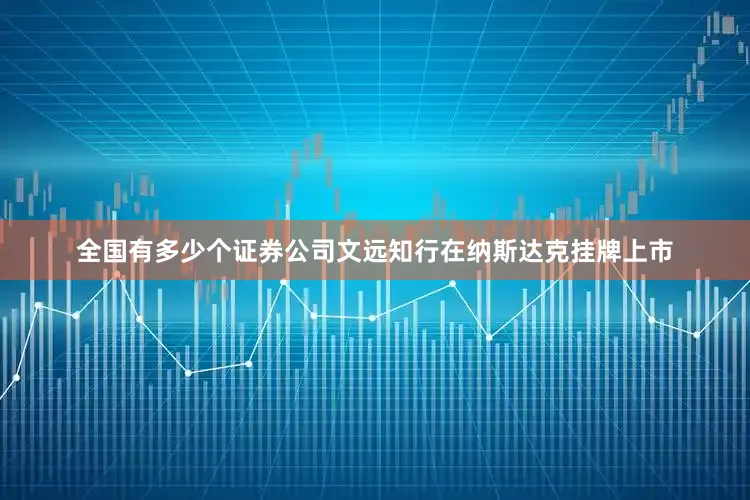 全国有多少个证券公司文远知行在纳斯达克挂牌上市